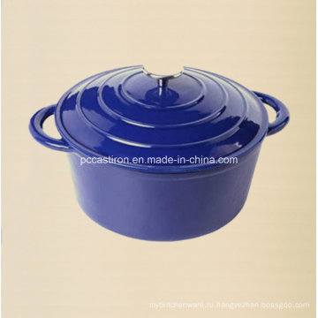 Эмалевый чугун Cocotte Casserole с ручкой Ss Dia 22см